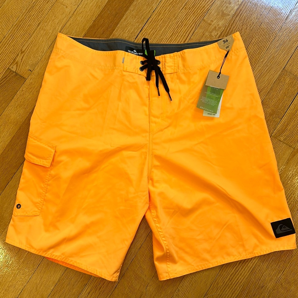 Quicksilver board short NWT orange 36